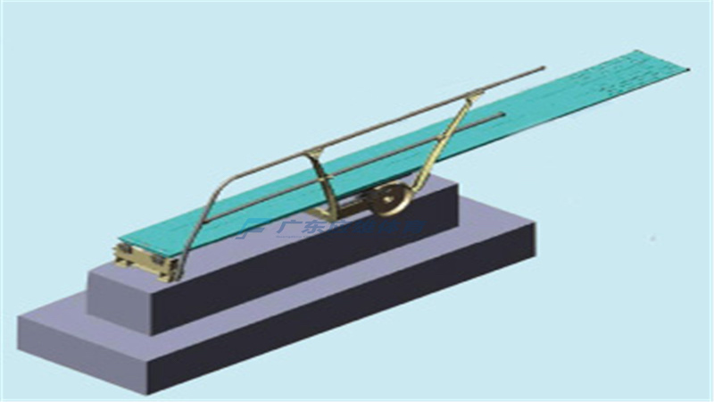 跳板底座·單護(hù)手（1米或3米）Short Shand Handrails One Side(1M&3M)